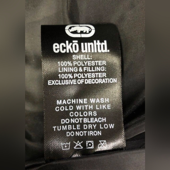 Ecko United Men's Black Full Zip Puffer/ Hybrid Jacket Size M NWT MSRP $88 - Picture 5 of 6